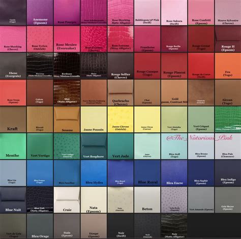 hermes best colour|hermès color chart 2022.